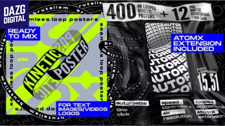 Videohive Seamless Loop Kinetic Posters v15.51 24684532