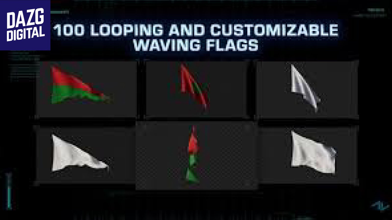 Actionvfx Waving Flags – Stock Footage Collection