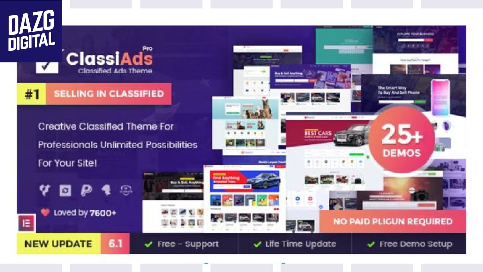 Classiads v6.1.6 WordPress Theme