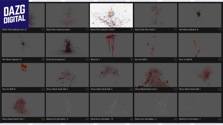 FootageCrate Blood Impacts