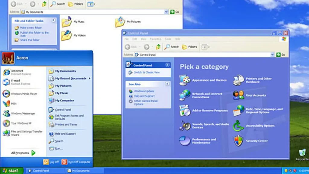 Click to see full image Windows XP Professional