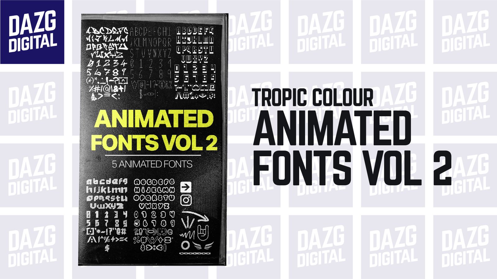 Tropic Colour ANIMATED FONTS VOL. 2