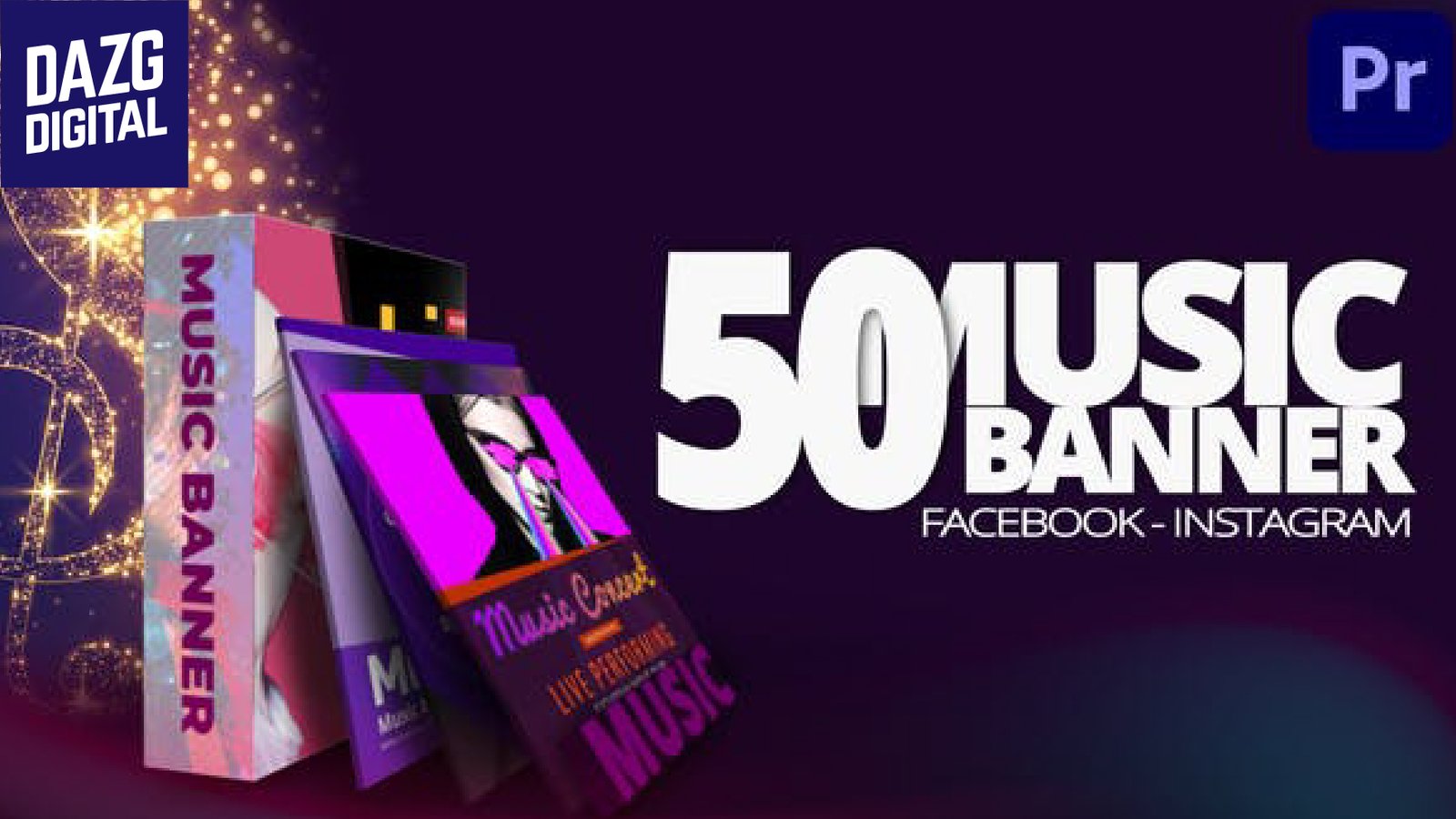 Videohive 50 Music Banners Ad Mogrt 36378068