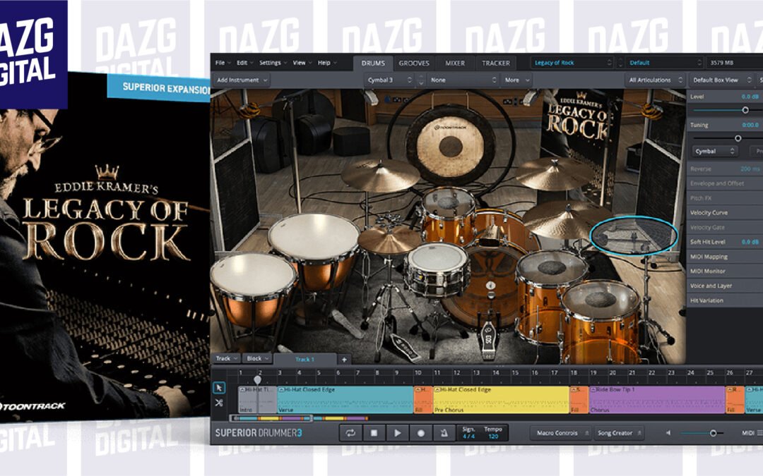 Toontrack – Legacy Of Rock SDX [SUPERIOR DRUMMER 3 EXPANSION]