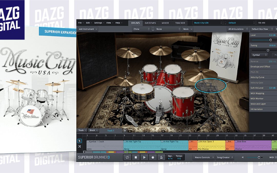 Toontrack – Music City USA SDX [SUPERIOR DRUMMER 3 EXPANSION]