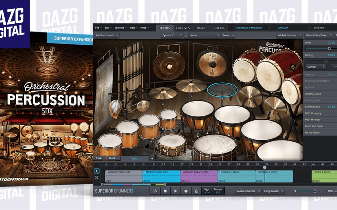 Toontrack – Orchestral Percussion SDX [SUPERIOR DRUMMER 3 EXPANSION]