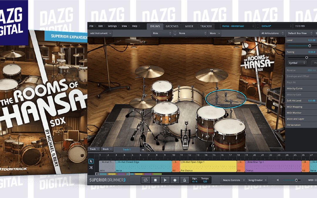 Toontrack – THE ROOMS OF HANSA SDX [SUPERIOR DRUMMER 3 EXPANSION]
