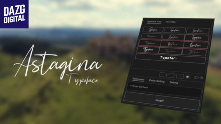 Videohive Animated Typeface – Astagina Signature 57174226