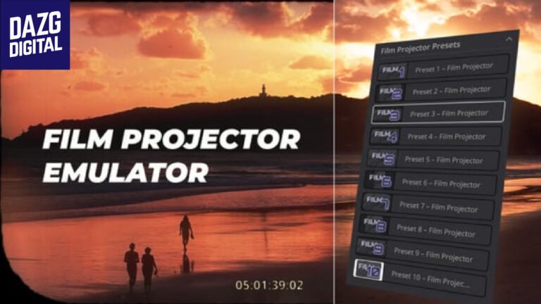 Videohive Film Projector Emulator  Davinci Resolve Macros 57221515