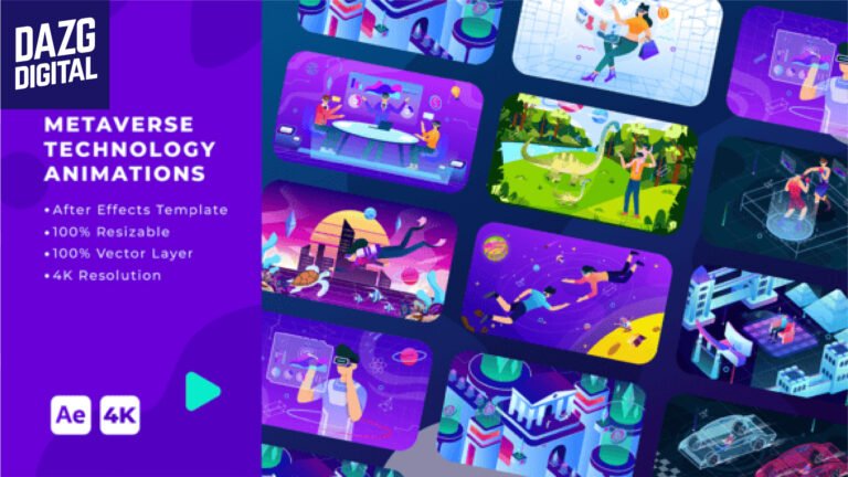 Videohive Metaverse Technology Animations  After Effects 42092677