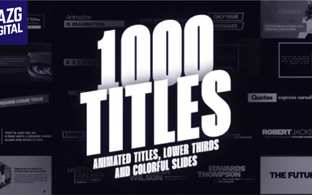 Videohive Mogrt Titles – 1000 Animated Titles for Premiere Pro & After Effects 21688149