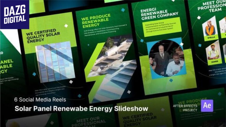 Videohive Social Media Reels – Solar Panel Renewable Energy Slideshow After Effects Project Files 56704306