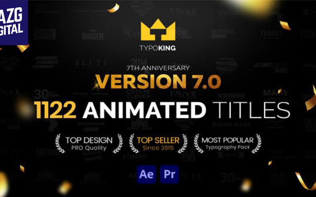 Videohive TypoKing Title Animation – Kinetic Typography Text V7 – 11263341