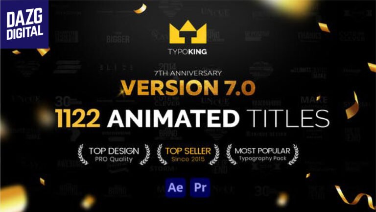Videohive TypoKing  Title Animation – Kinetic Typography Text V7 – 11263341