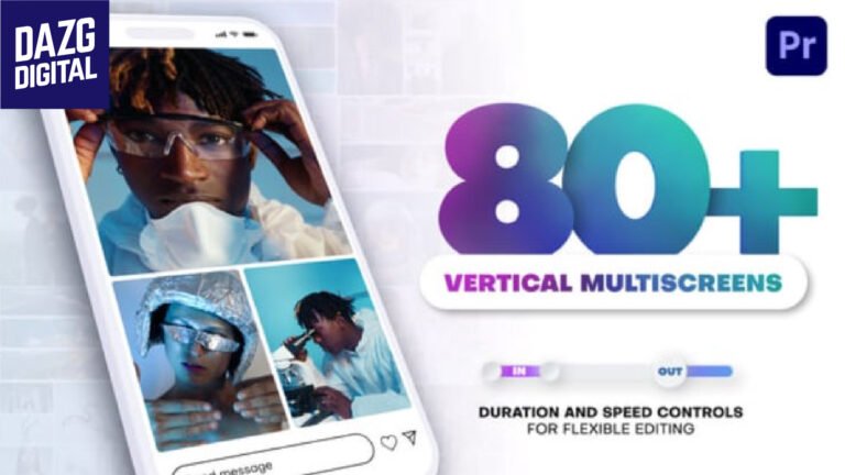 Videohive Vertical Multiscreen Transitions 56656686