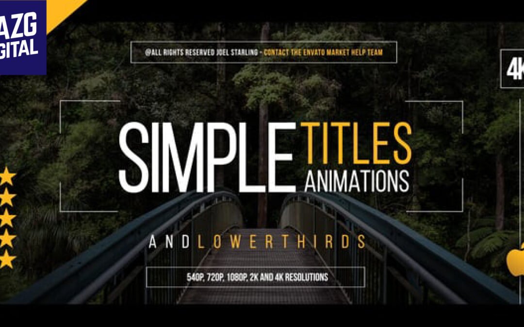 Videohive 30 Simple Titles for Final Cut Pro X 19631556