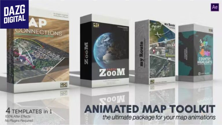 Videohive Animated Map Toolkit 30616266