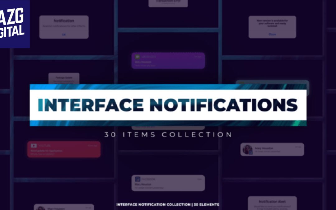 Videohive Interfaces Notifications 40419958