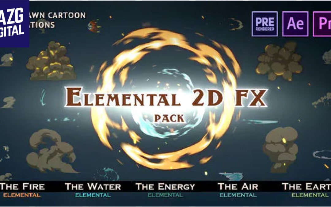 Videohive RTFX Elemental 2D FX Pack 9673890