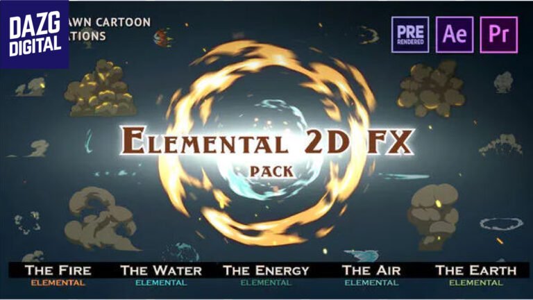 Videohive RTFX Elemental 2D FX Pack 9673890